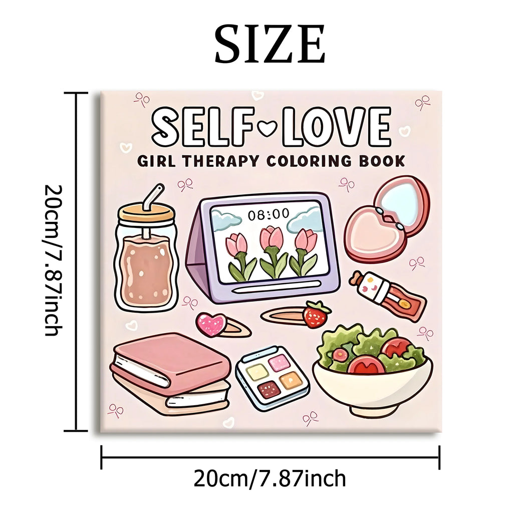 SELF LOVE Bold-easy Patterns Coloring Book for Adults Cute Drawing Book