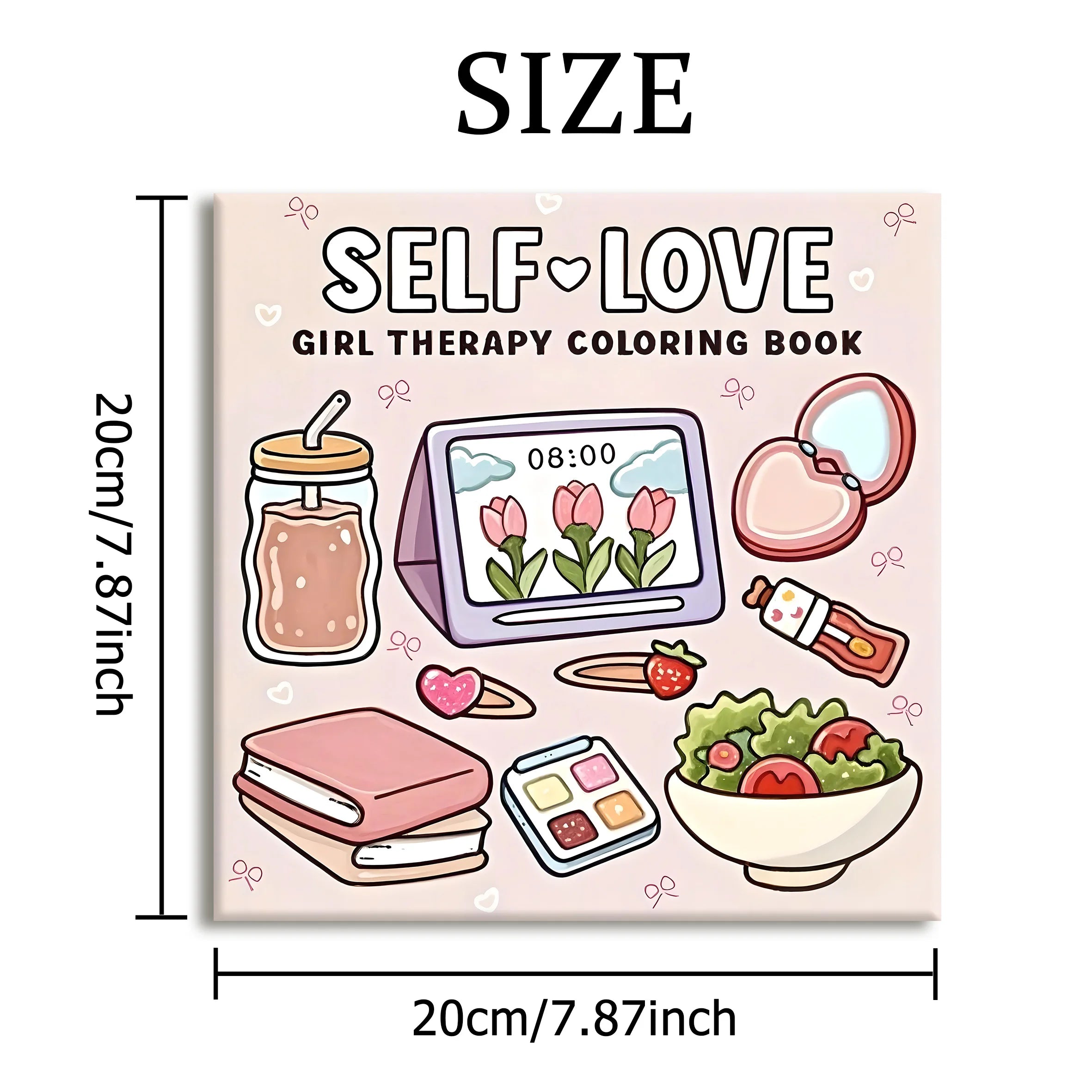 SELF LOVE Bold-easy Patterns Coloring Book for Adults Cute Drawing Book