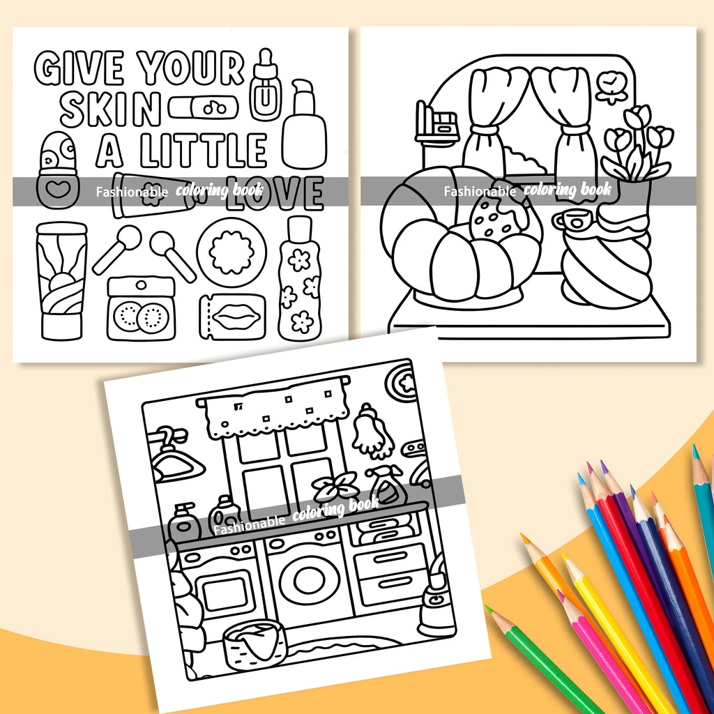 SELF LOVE Bold-easy Patterns Coloring Book for Adults Cute Drawing Book