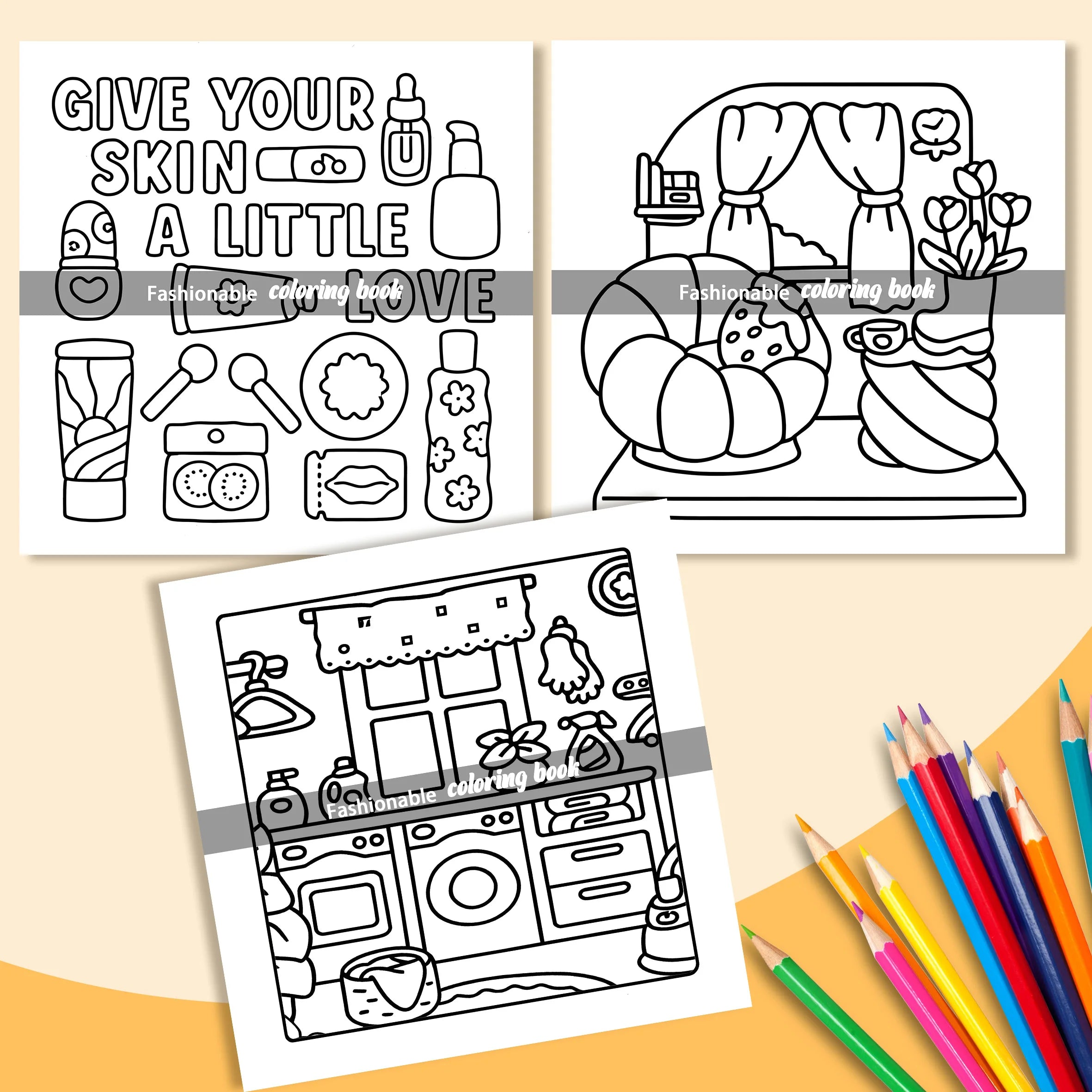 SELF LOVE Bold-easy Patterns Coloring Book for Adults Cute Drawing Book